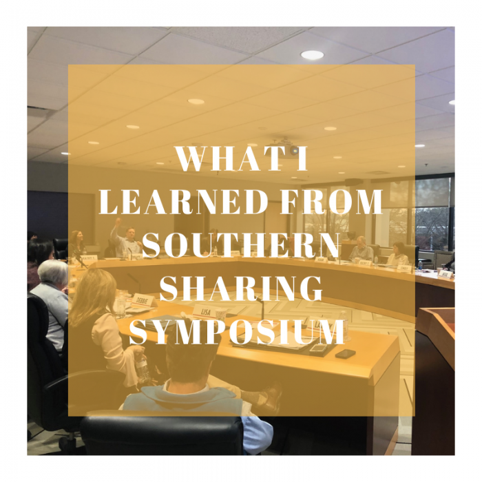 What I Learned at Southern Sharing Symposium